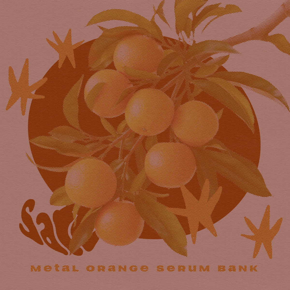 Metal Orange Serum Bank