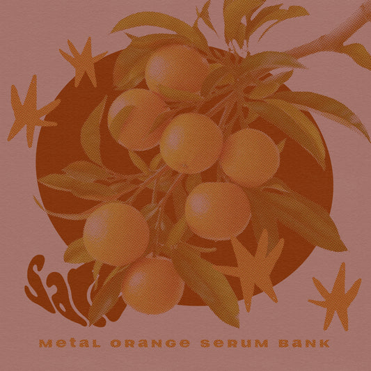 Metal Orange Serum Bank